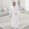Mens Premium Hooded Flannel Bathrobe Long QuickDry Sleepwear Soft Fluffy Home Gown 4