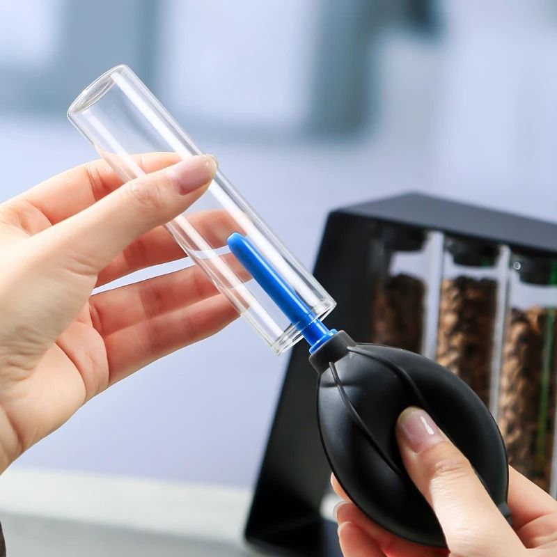 Magnetic Coffee Bean Storage System Precision Glass Tubes Display Rack For Professional Espresso 1