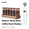 Magnetic Coffee Bean Storage System Precision Glass Tubes Display Rack For Professional Espresso 4