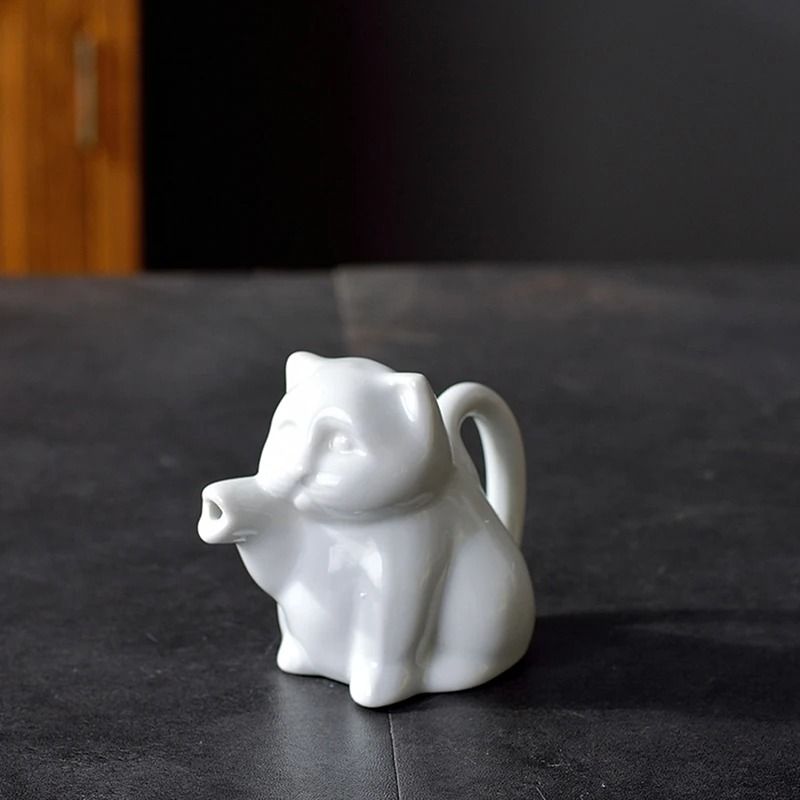 Ceramic Cow Creamer Jug Whimsical Milk Pitcher Coffee Sauce Dispenser Mini Frothing Container 8