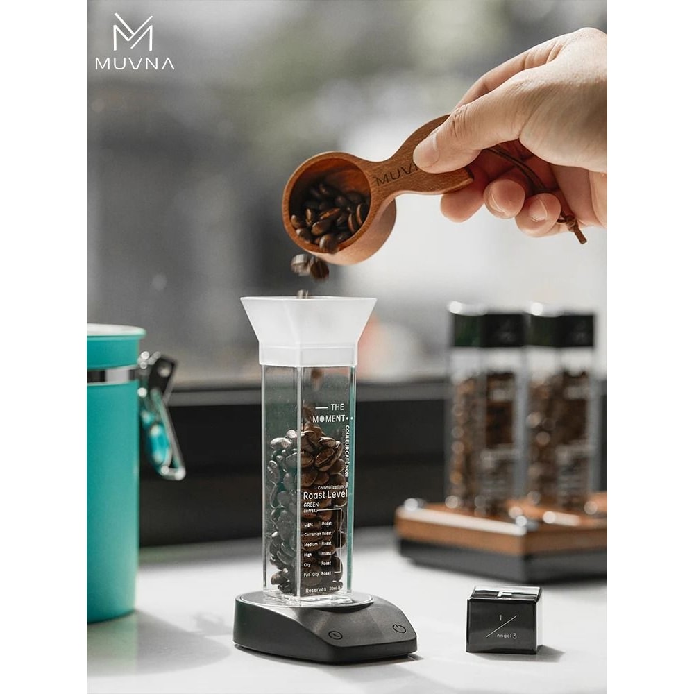 MUVNA Mini Electronic Espresso Scale 01g High Precision With LED Display Powder Receiving Cup 2
