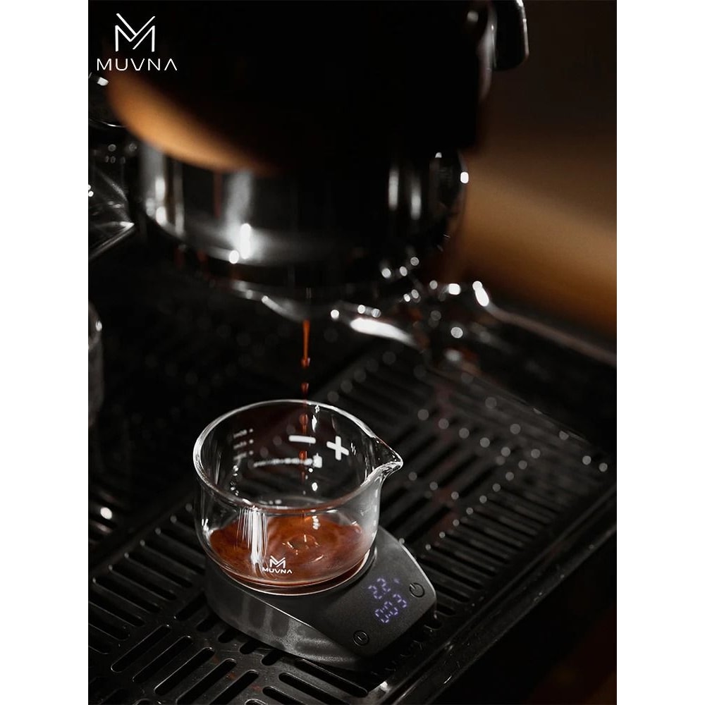 MUVNA Mini Electronic Espresso Scale 01g High Precision With LED Display Powder Receiving Cup 3