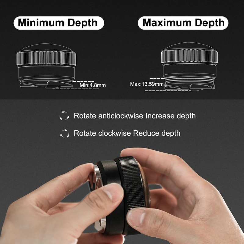 MHW3BOMBER Professional Espresso Tool Kit Dual Tamper Distributor Set With Tamping Mat And Cleani 3