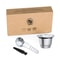 Reusable Nespresso Coffee Capsules Stainless Steel Refillable Pods Professional EcoFriendly Coffe 21
