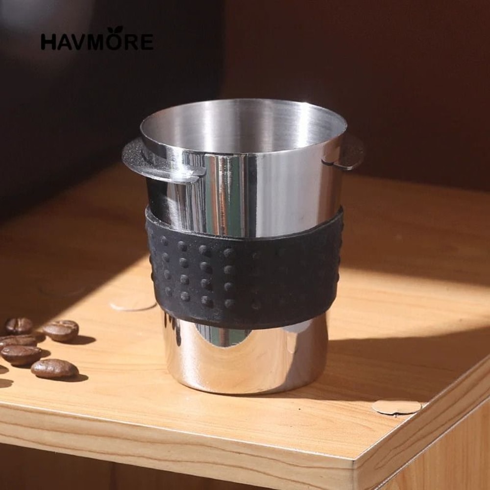 Stainless Steel Coffee Dosing Cup Sniffing Mug WearResistant Espresso Accessory 515358mm 4
