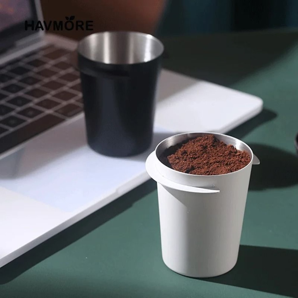 Stainless Steel Coffee Dosing Cup Sniffing Mug WearResistant Espresso Accessory 515358mm 5
