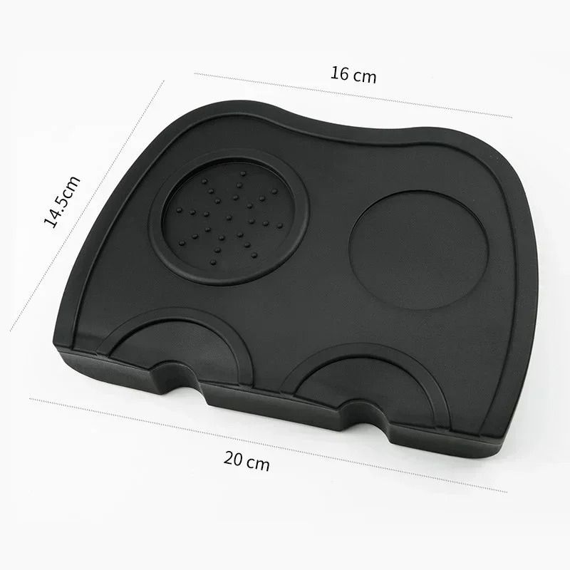 Silicone Espresso Tamper Mat AntiSkid Corner Edge Pad Professional Tamping Support For Home And O 10