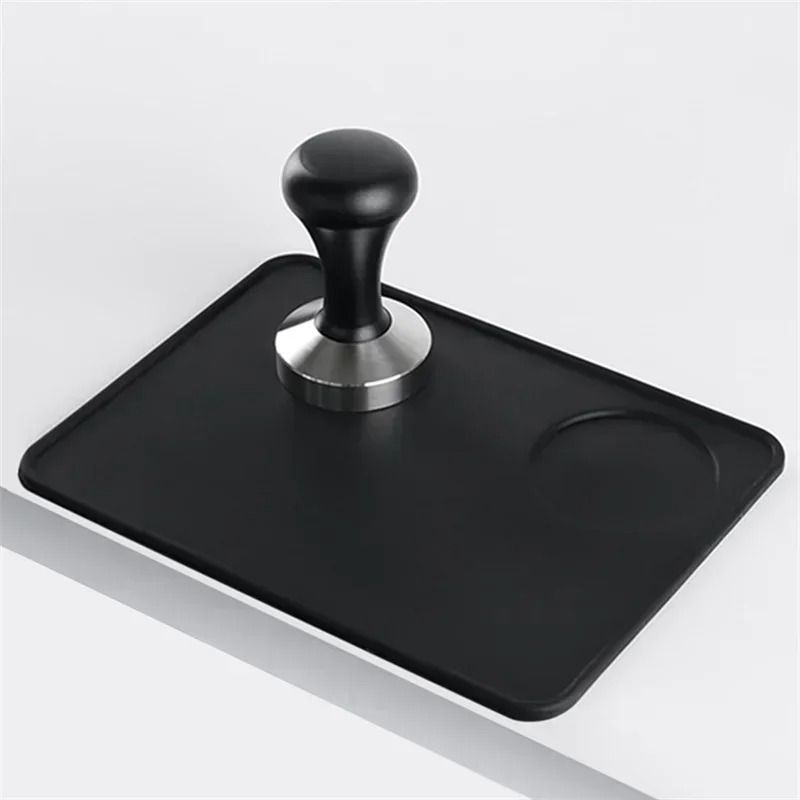 Silicone Espresso Tamper Mat AntiSkid Corner Edge Pad Professional Tamping Support For Home And O 4