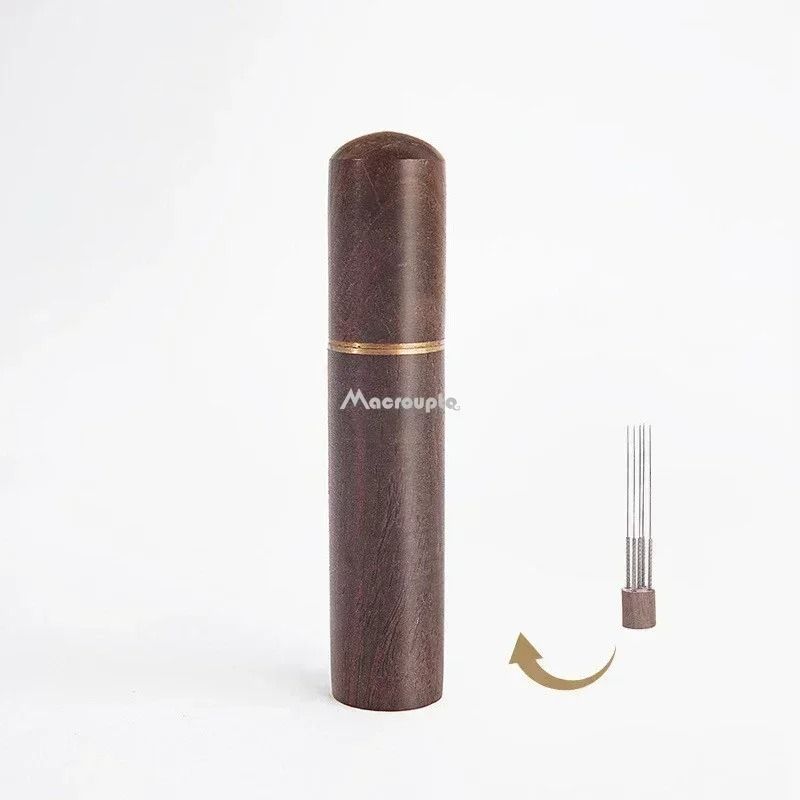 Needle Espresso Coffee Stirrer Professional Wood Handle Distribution Tool Barista Stirring Hardwa 9