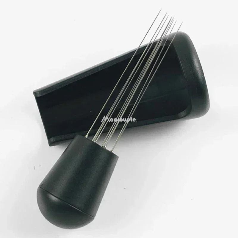 Needle Espresso Coffee Stirrer Professional Wood Handle Distribution Tool Barista Stirring Hardwa 4