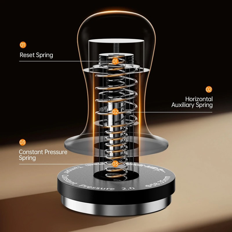 MHW3BOMBER Flash Tamper 20 Series 30lbs Feedback Coffee Distributor Espresso Leveler Tool 5
