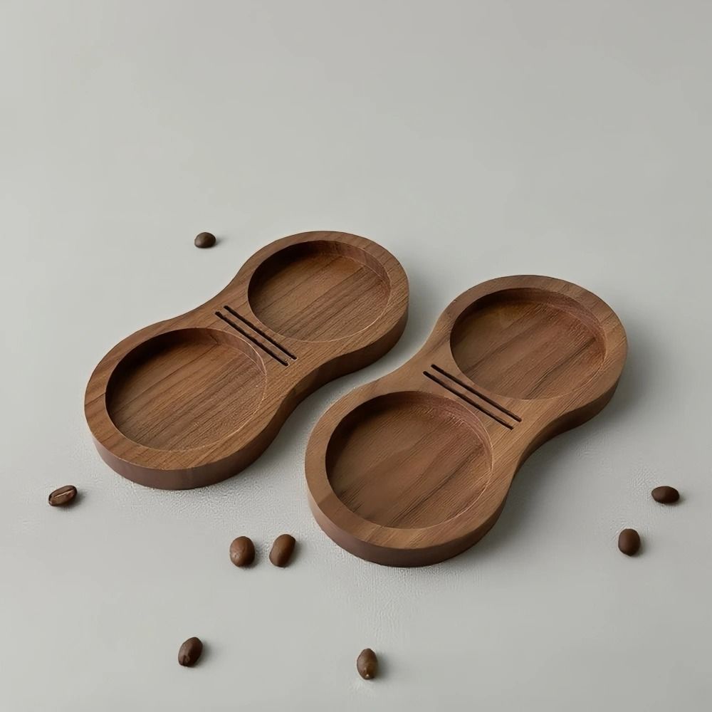 Universal Solid Wood Barista Organizer Professional Storage Station For Coffee Press Hammers And W 3