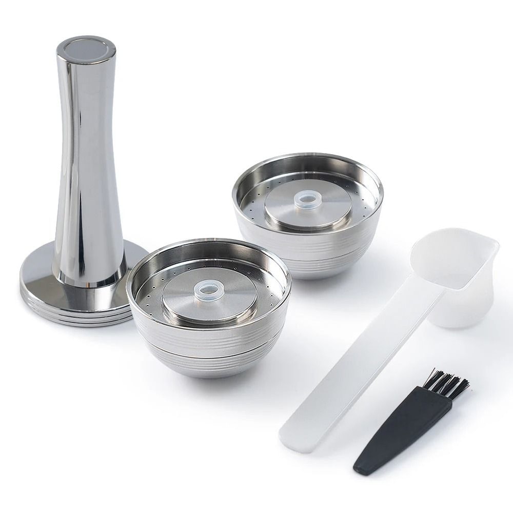 ICafilas Nespresso Vertuo Reusable Capsule Stainless Steel Refillable Pod For Vertuoline And Vertu 9