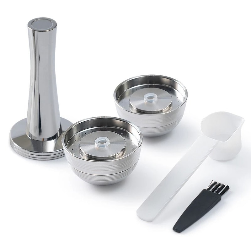 ICafilas Nespresso Vertuo Reusable Capsule Stainless Steel Refillable Pod For Vertuoline And Vertu 9