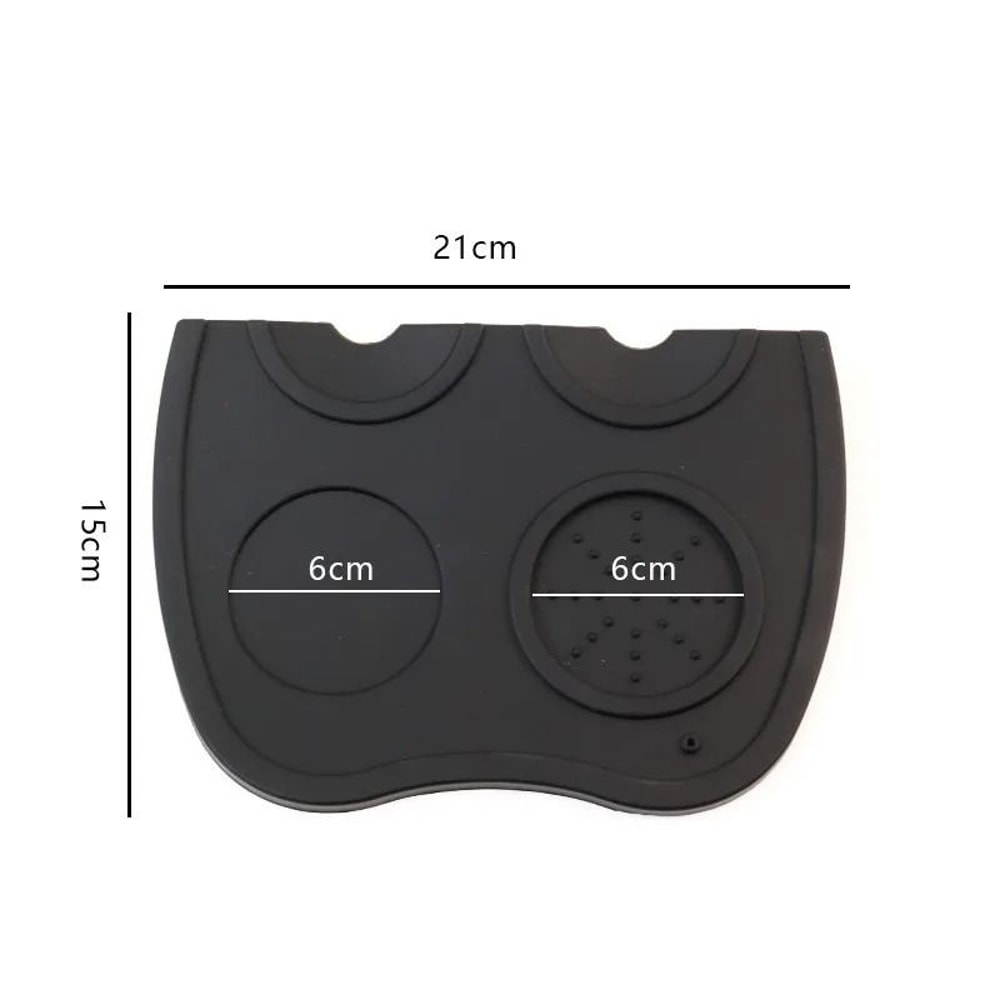 Silicone Espresso Tamper Mat AntiSkid Corner Pad Barista Distributor Station For Home Bar 8