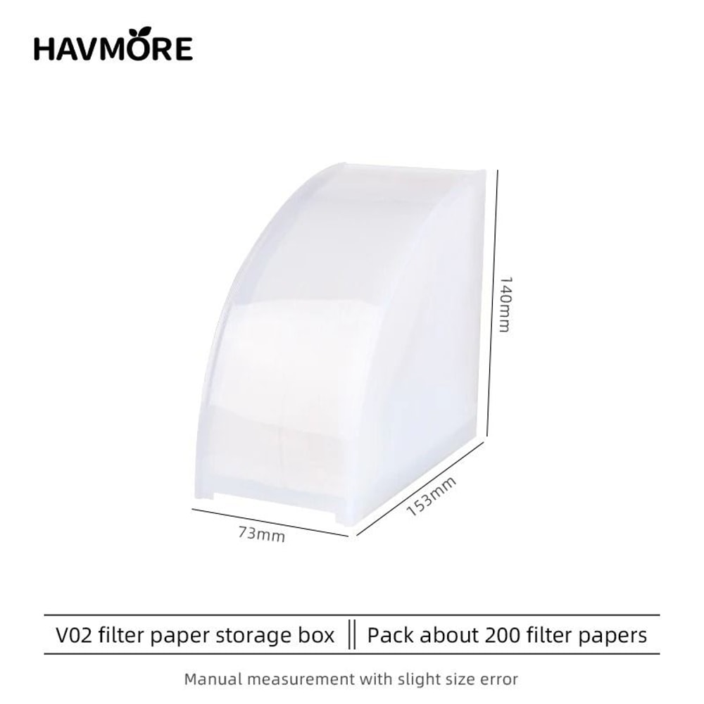 Dustproof FanShaped Coffee Filter Storage Box Professional Bar Storage Rack For Filter Paper 9