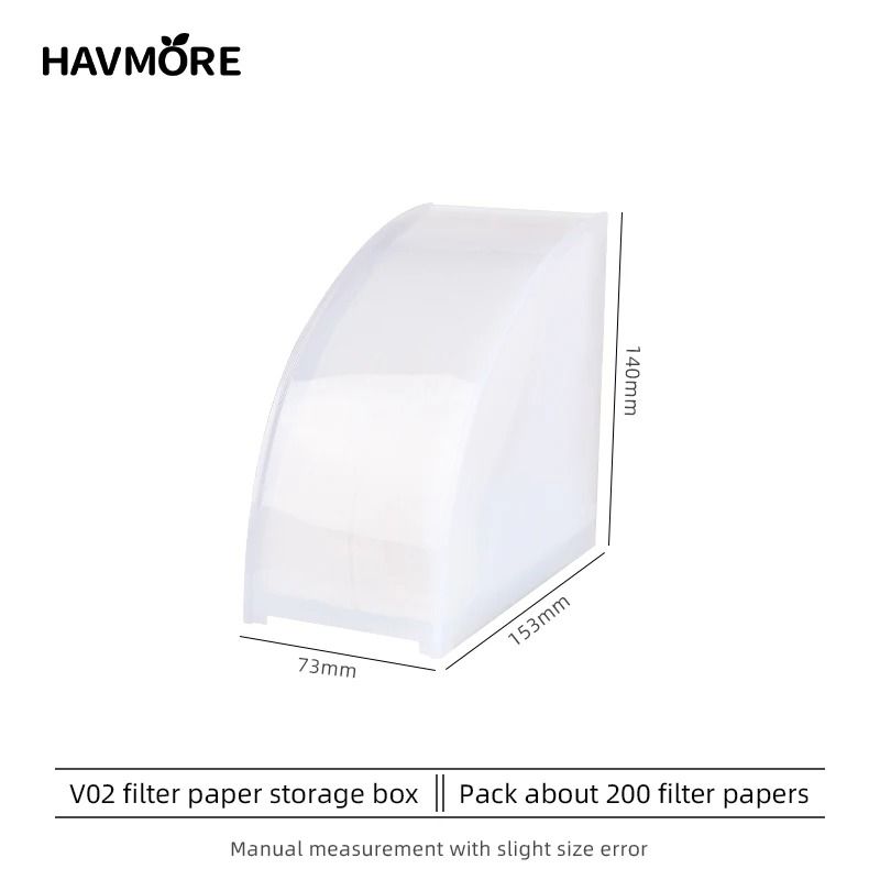 Dustproof FanShaped Coffee Filter Storage Box Professional Bar Storage Rack For Filter Paper 9