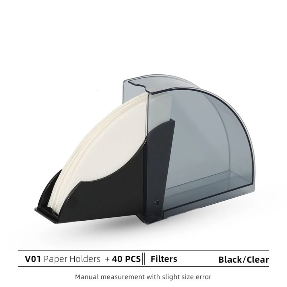 Dustproof Coffee Filter Paper Box Professional VShape And FanShaped Storage Holder 10
