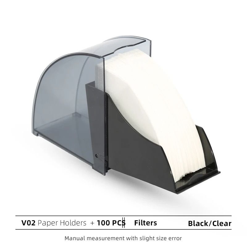 Dustproof Coffee Filter Paper Box Professional VShape And FanShaped Storage Holder 8