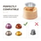 Nespresso Vertuo Refill Kit Aluminum Foil Seals Wooden Capsule Filling Rack For Vertuoline 5