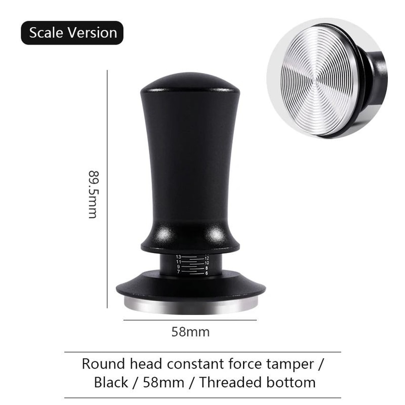Calibrated Constant Pressure Coffee Tamper Professional 515458mm SpringLoaded Espresso Tool 10