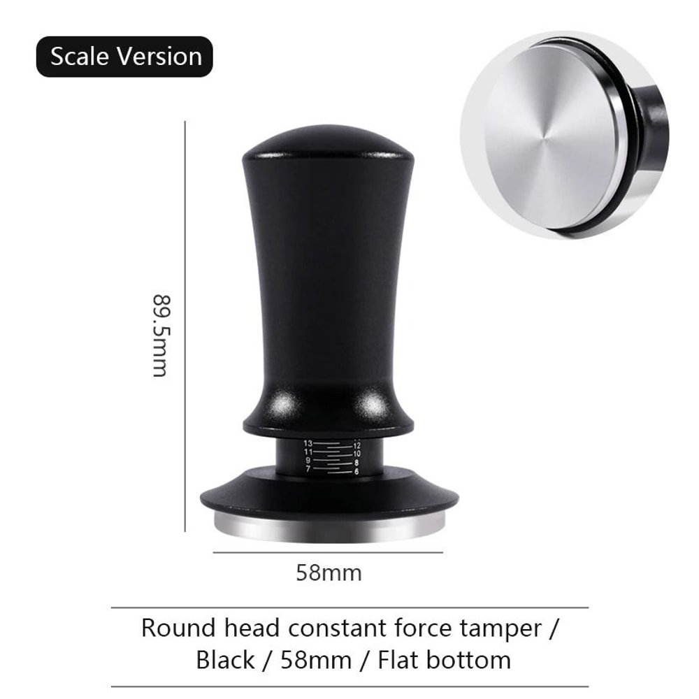 Calibrated Constant Pressure Coffee Tamper Professional 515458mm SpringLoaded Espresso Tool 11