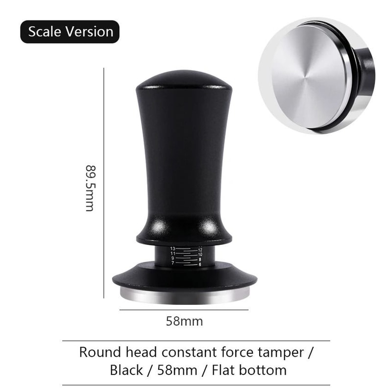 Calibrated Constant Pressure Coffee Tamper Professional 515458mm SpringLoaded Espresso Tool 11