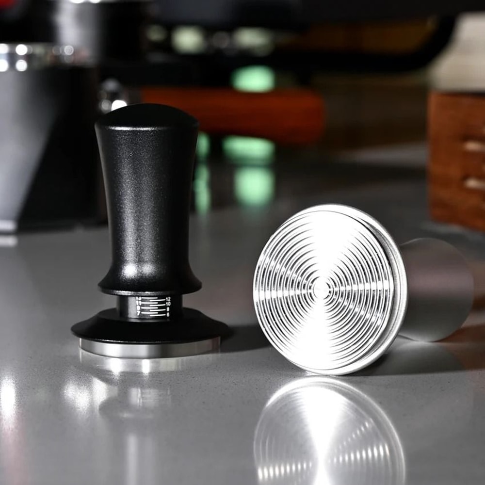 Calibrated Constant Pressure Coffee Tamper Professional 515458mm SpringLoaded Espresso Tool 1
