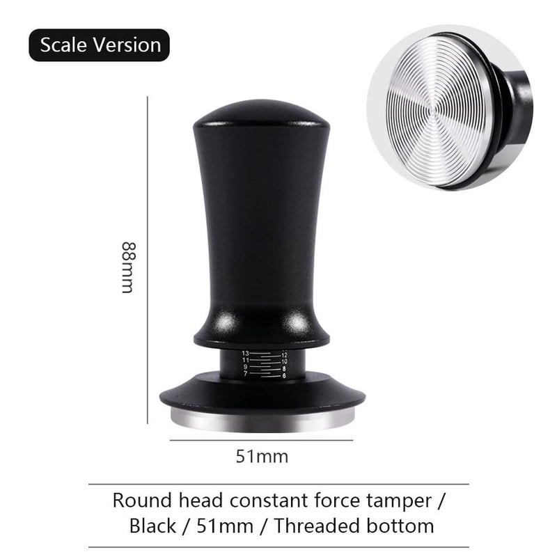 Calibrated Constant Pressure Coffee Tamper Professional 515458mm SpringLoaded Espresso Tool 6