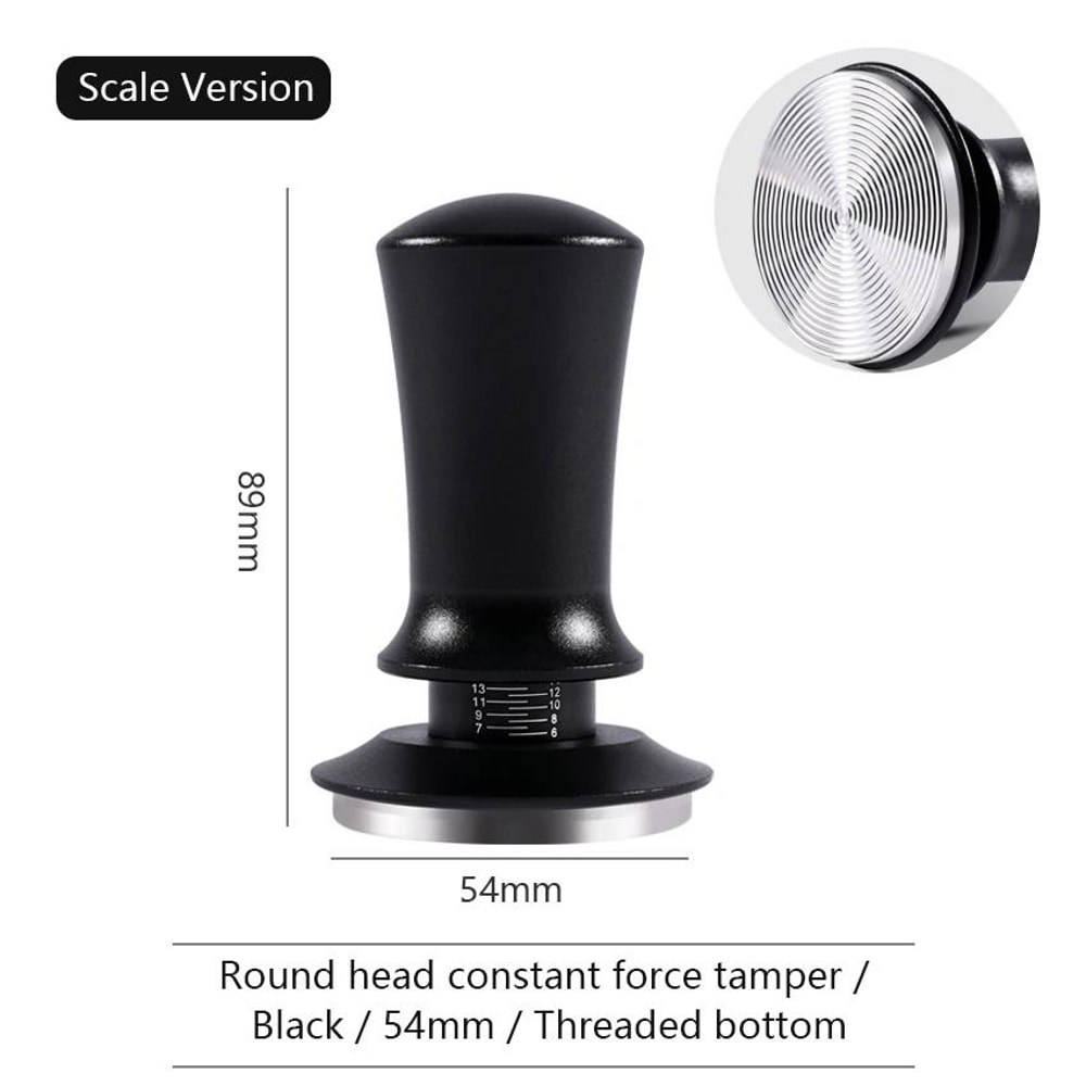 Calibrated Constant Pressure Coffee Tamper Professional 515458mm SpringLoaded Espresso Tool 8