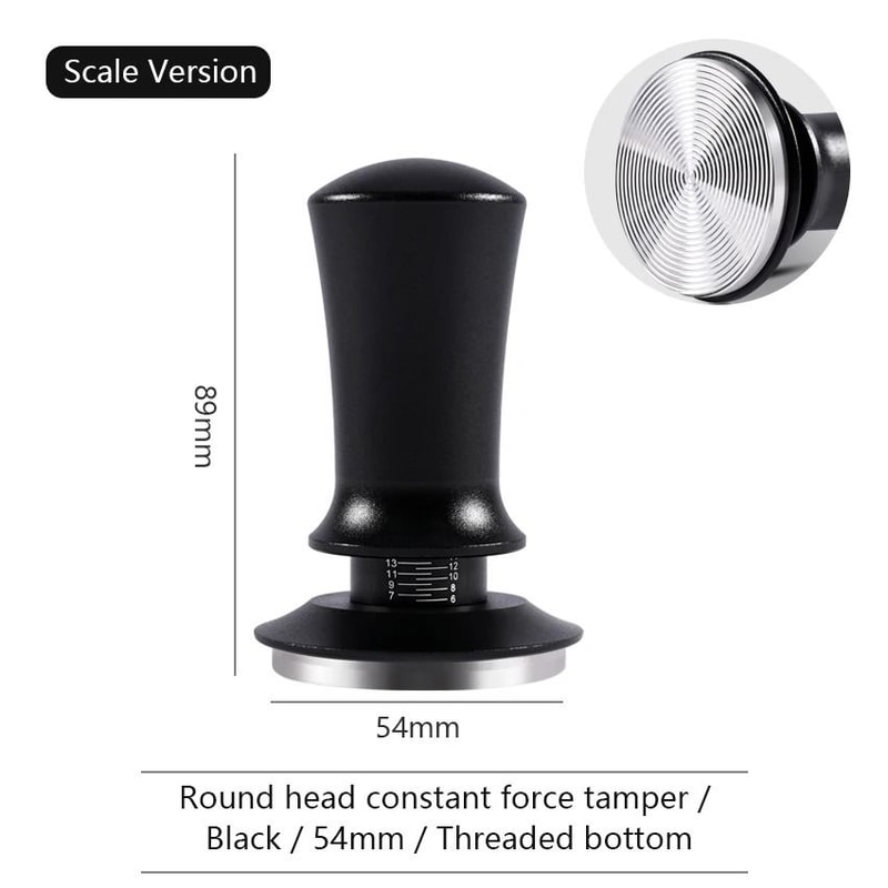 Calibrated Constant Pressure Coffee Tamper Professional 515458mm SpringLoaded Espresso Tool 8