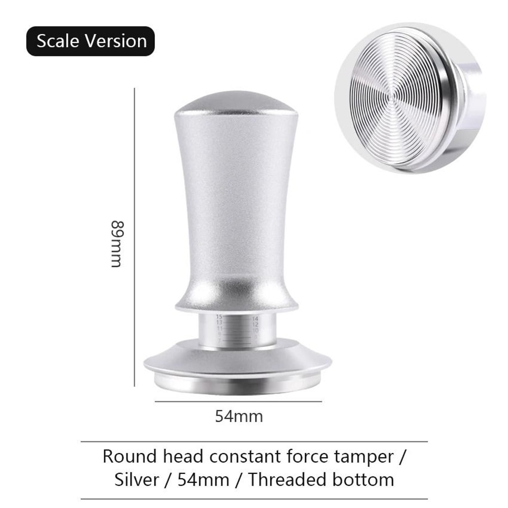 Calibrated Constant Pressure Coffee Tamper Professional 515458mm SpringLoaded Espresso Tool 14