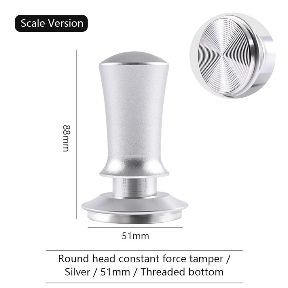 Calibrated Constant Pressure Coffee Tamper Professional 515458mm SpringLoaded Espresso Tool 16