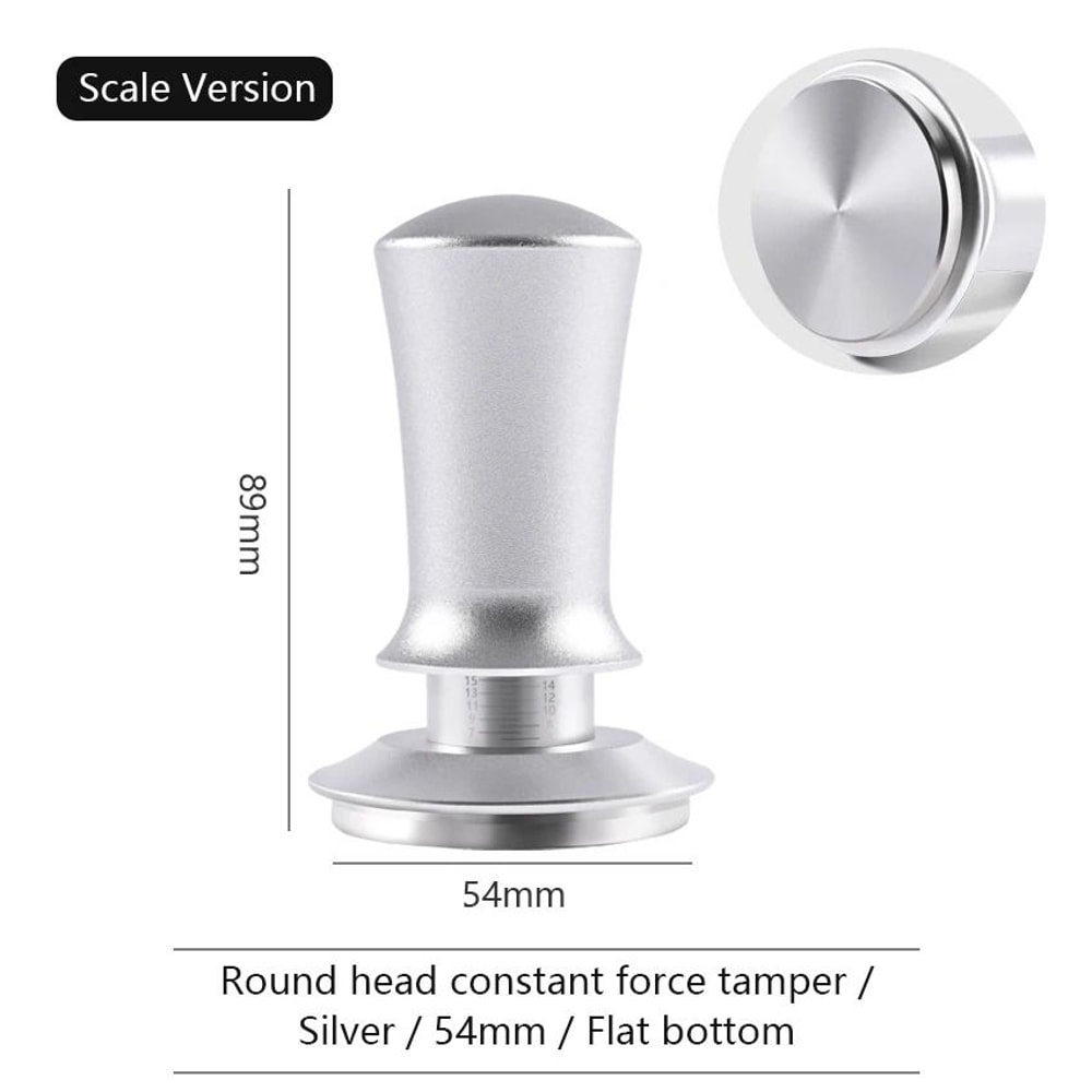 Calibrated Constant Pressure Coffee Tamper Professional 515458mm SpringLoaded Espresso Tool 17