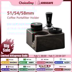 professional coffee tamping station stand – multi-size portafilter holder for breville & delonghi