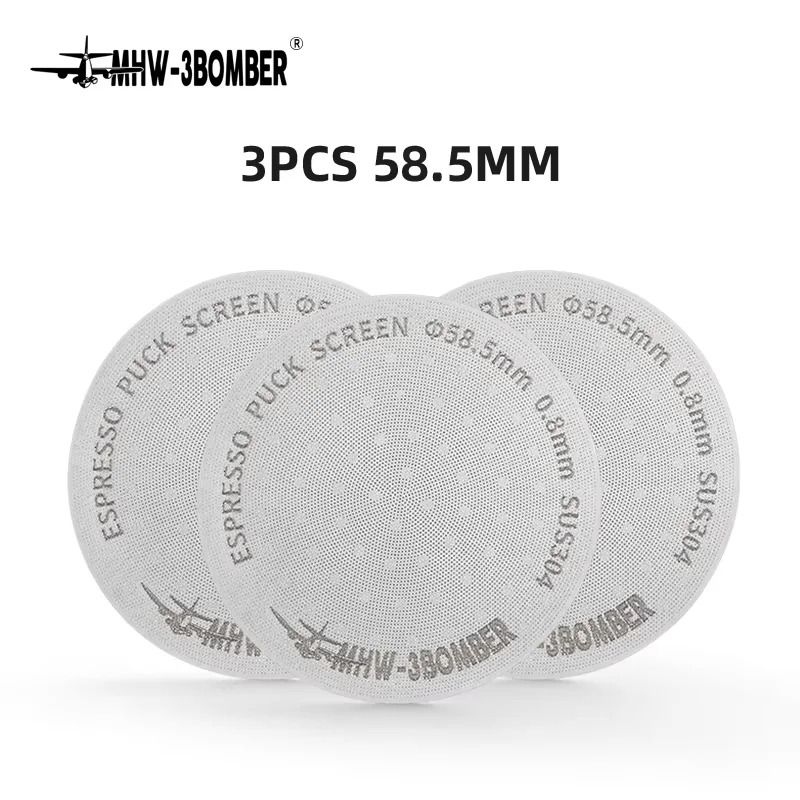 MHW3BOMBER Titanium Coating Espresso Puck Screen Reusable 08mm Precision Lower Shower Screen 9