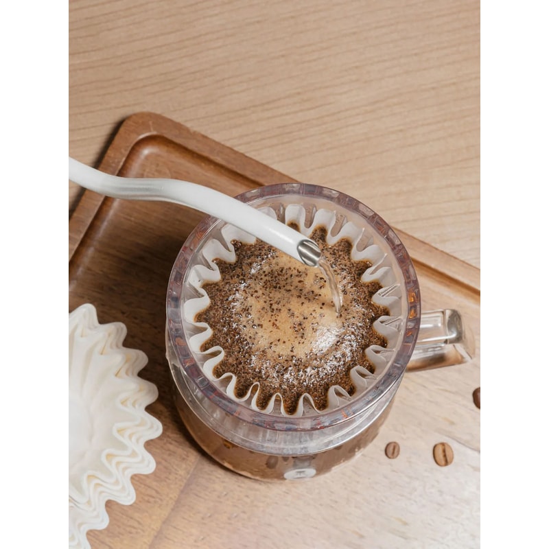 Crystal Eye Wave Coffee Dripper Flat Bottom Pour Over Filter Cup For Enhanced Uniformity 5