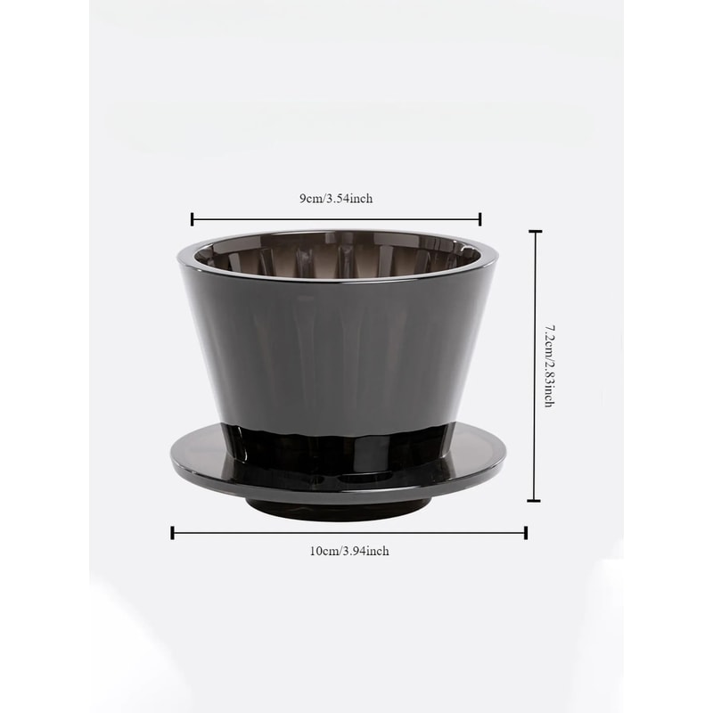 Crystal Eye Wave Coffee Dripper Flat Bottom Pour Over Filter Cup For Enhanced Uniformity 9
