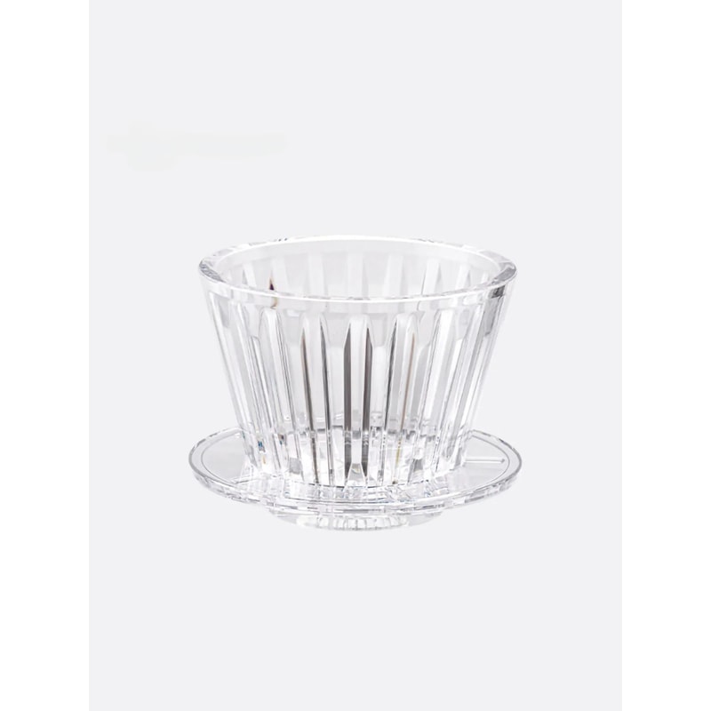 Crystal Eye Wave Coffee Dripper Flat Bottom Pour Over Filter Cup For Enhanced Uniformity 7