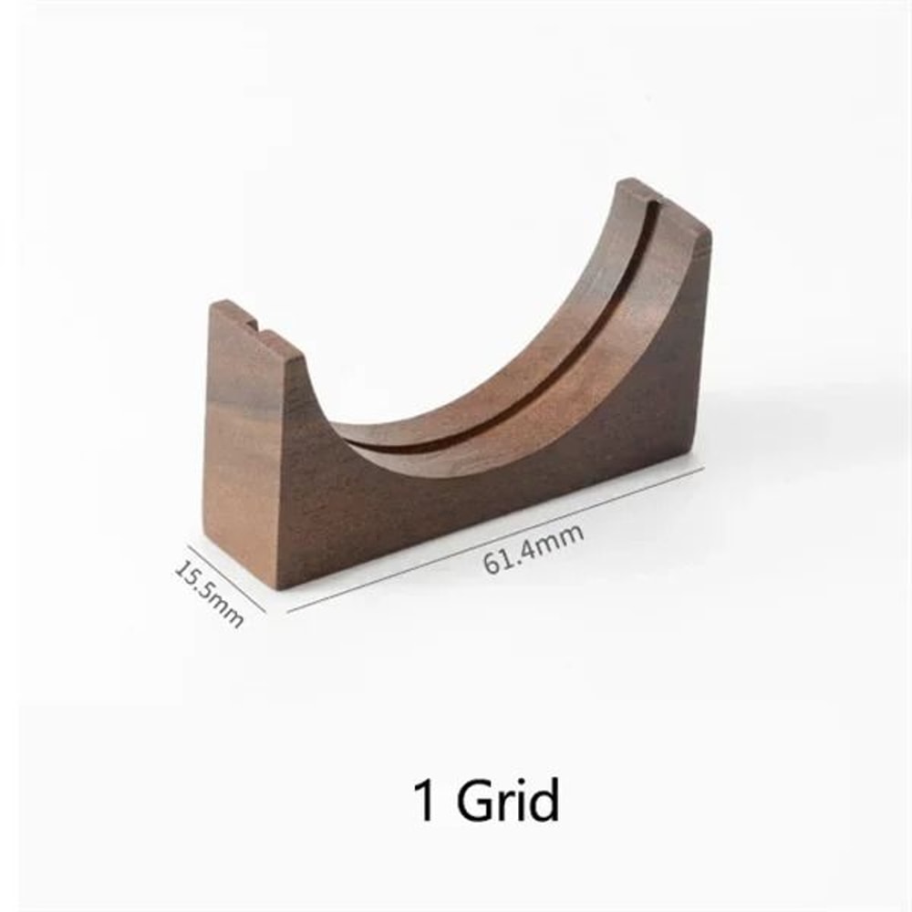 Universal Wooden Puck Screen Stand Professional Espresso Filter Storage Rack 515358mm 6