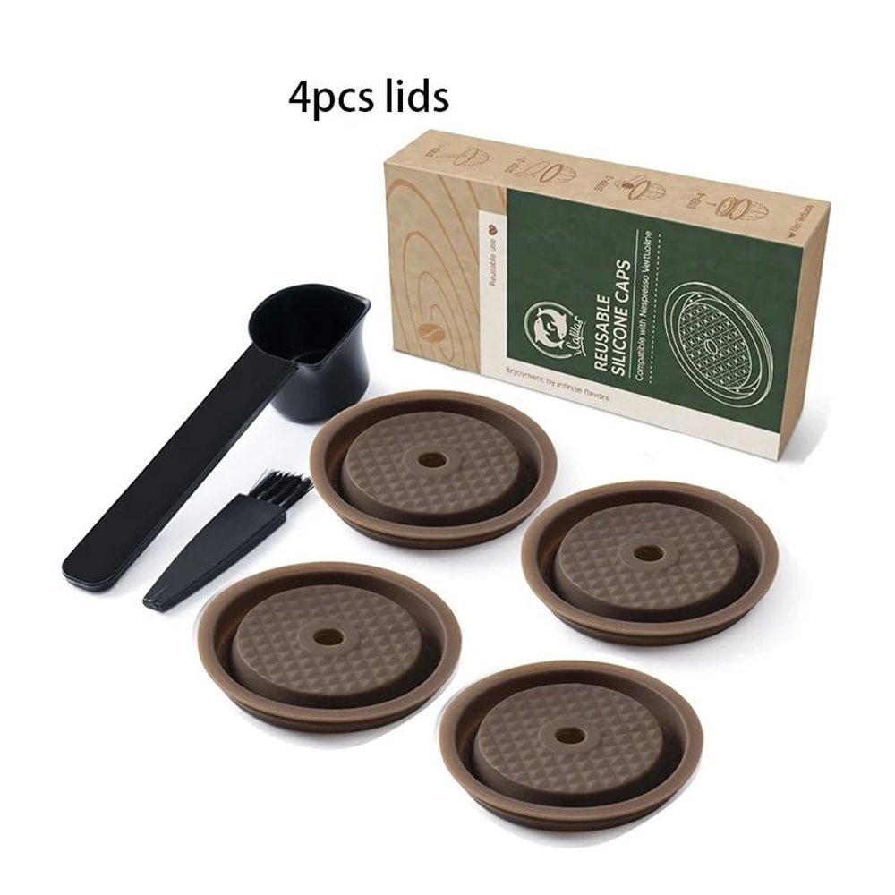 Silicone Nespresso Vertuo Reusable Pod Lid EcoFriendly Refillable Cover For Vertuoline 9