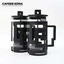 cafede kona french press kettle – 350ml heat-resistant glass coffee and tea maker