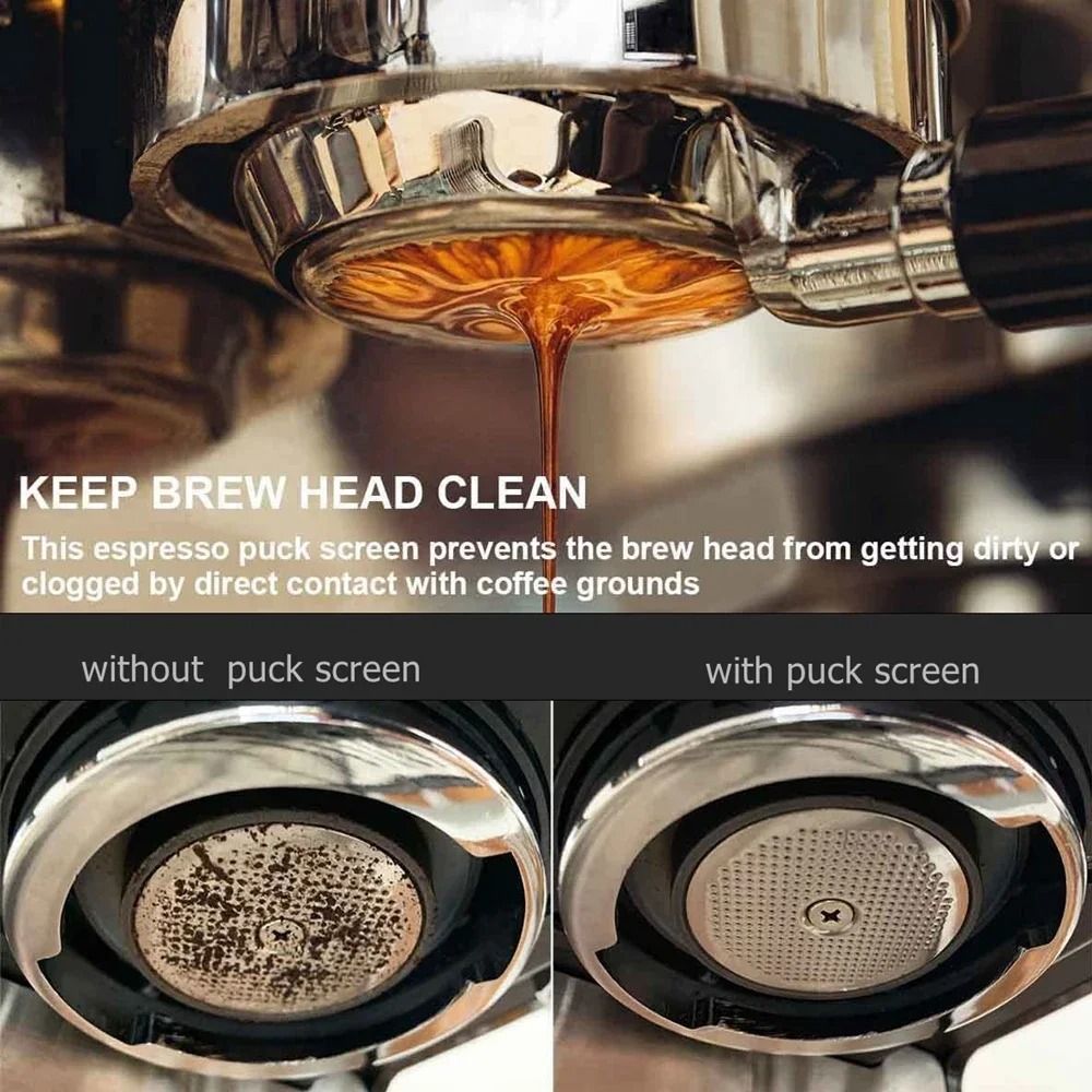 Punana Precision Espresso Puck Screen Professional 316 Stainless Steel Mesh 5153358mm 2