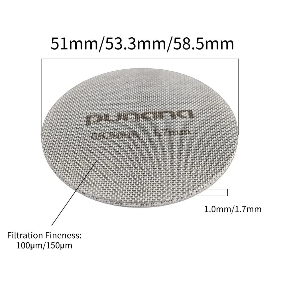 Punana Precision Espresso Puck Screen Professional 316 Stainless Steel Mesh 5153358mm 3