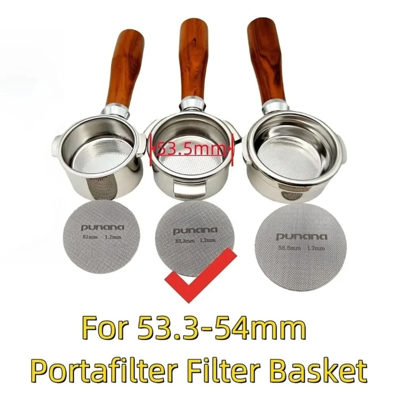 Punana Precision Espresso Puck Screen Professional 316 Stainless Steel Mesh 5153358mm 5