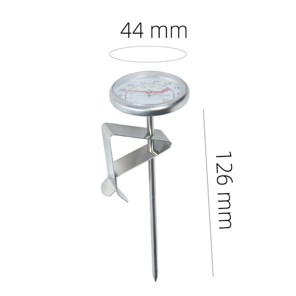 Professional 0100 C Dial Thermometer Precision Stainless Steel Probe For Milk Frothing Coffee Pot 1