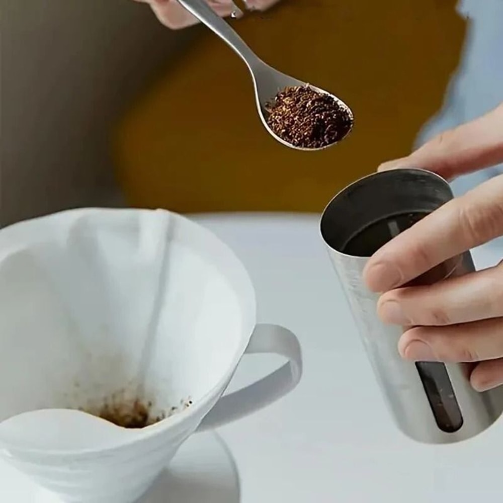 Premium Hand Drip Coffee Filter Papers 40pcs Professional VShape Filters For American Coffee Maker 2