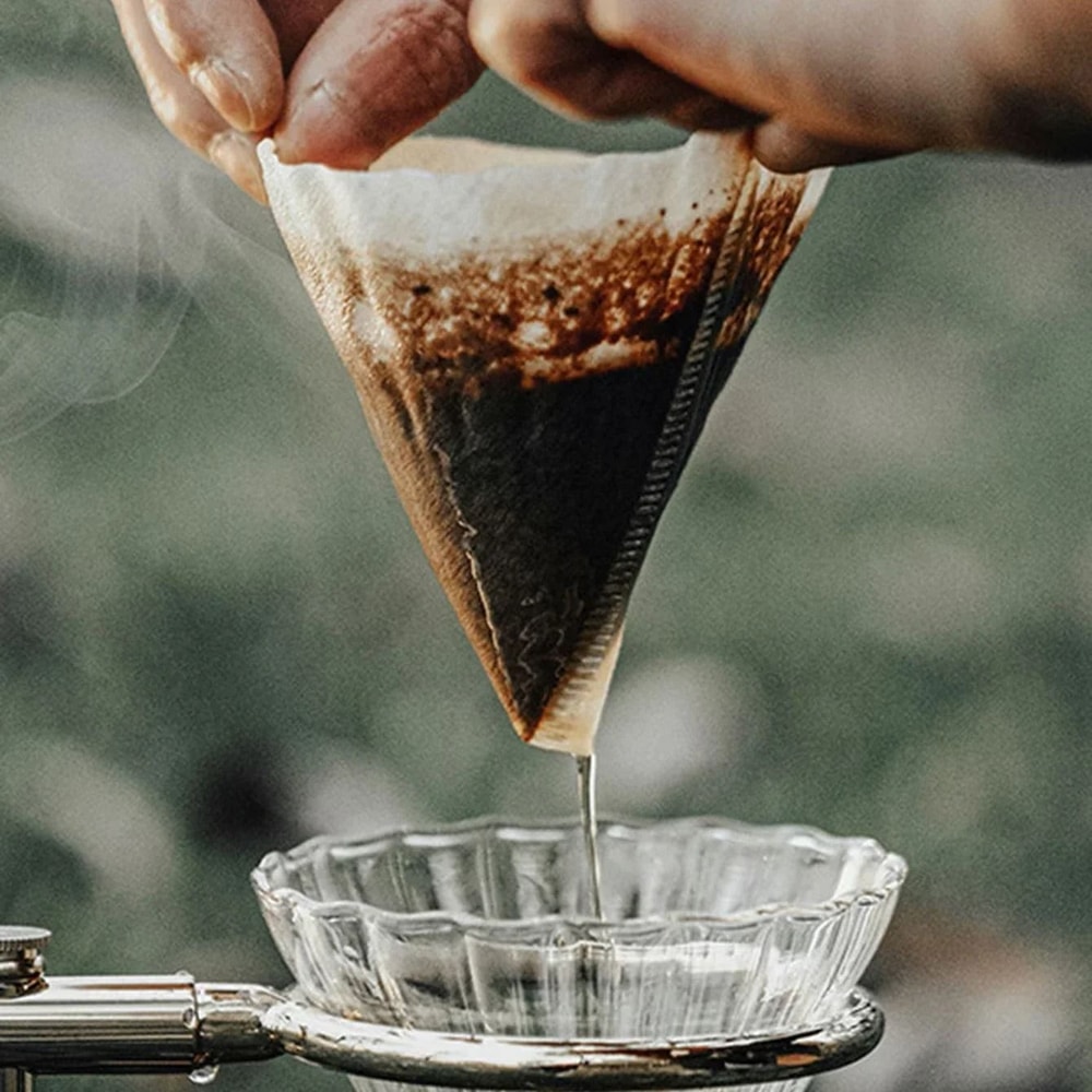 Premium Hand Drip Coffee Filter Papers 40pcs Professional VShape Filters For American Coffee Maker 4