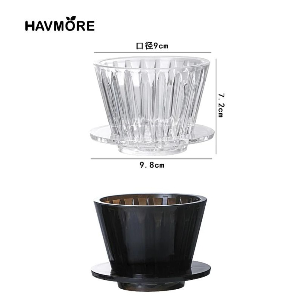 Crystal Eye Wave Coffee Dripper Set Professional 12 Cup Pour Over Kit With 50 Precision Filter Pap 4