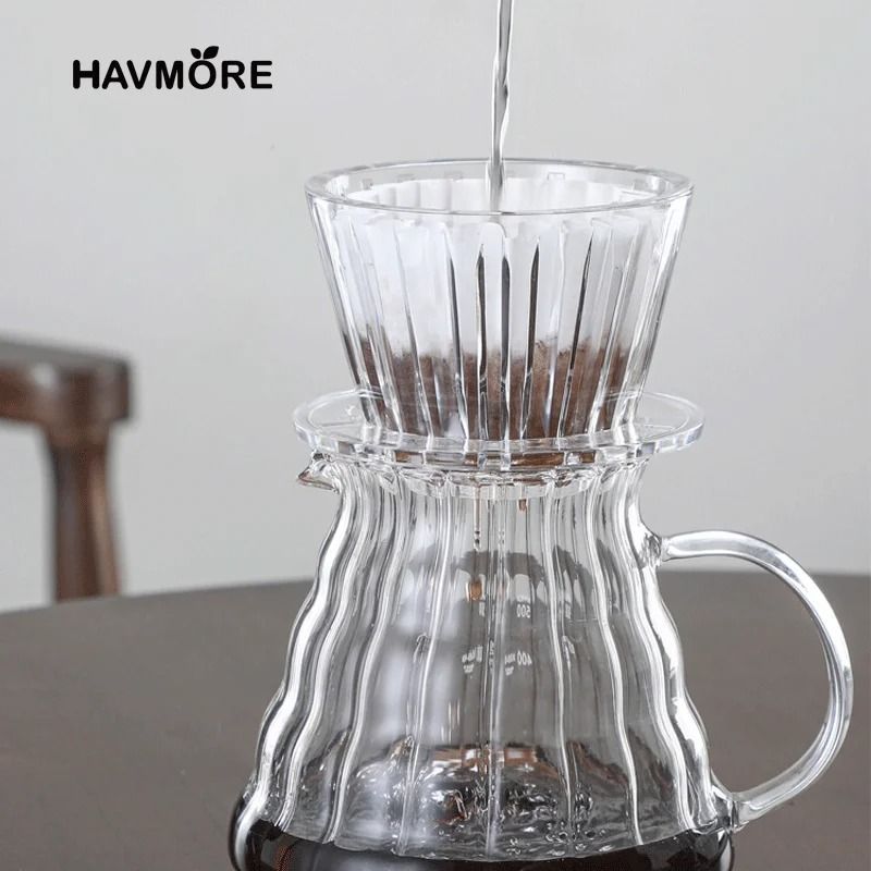 Crystal Eye Wave Coffee Dripper Set Professional 12 Cup Pour Over Kit With 50 Precision Filter Pap 5